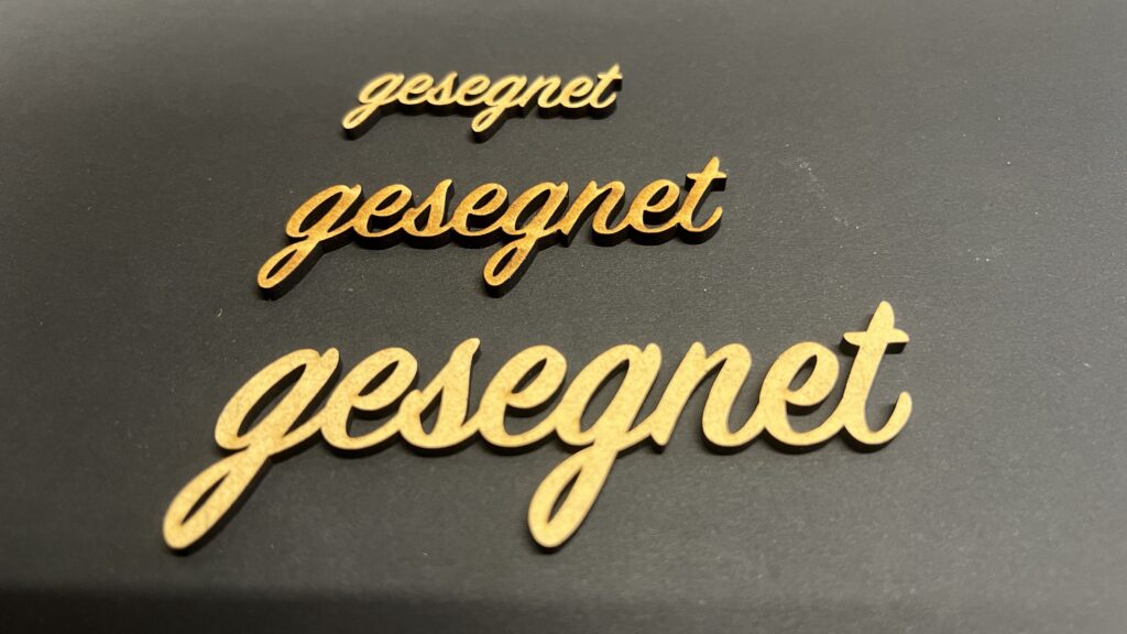 gesegnet