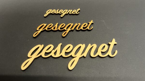 gesegnet
